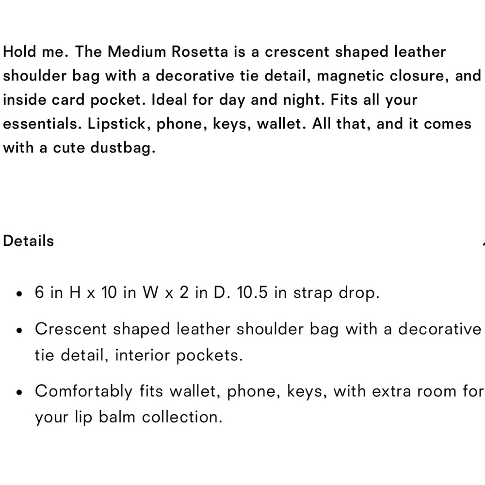 Reformation Medium Rosetta Bag - Picture 7 of 16